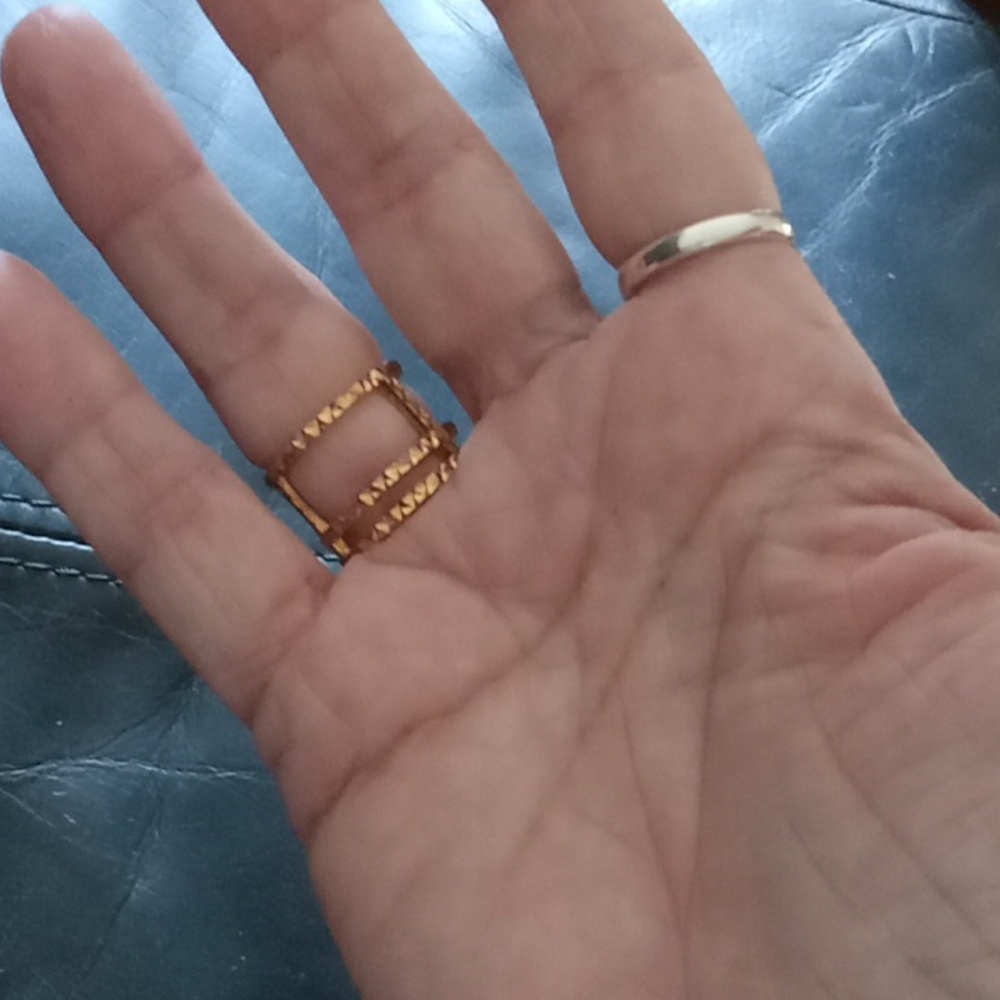 Gold Over Sterling Silver Stack Ring - image 4